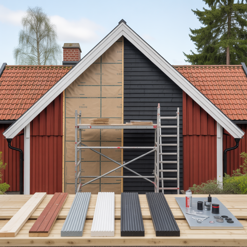 byta vindskivor kostnad materialval och arbetsgang